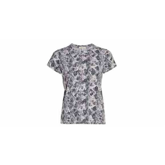 NEW RAG & BONE women all over snake tee short sleeve crew neck cotton t-shirt in - Picture 2 of 2